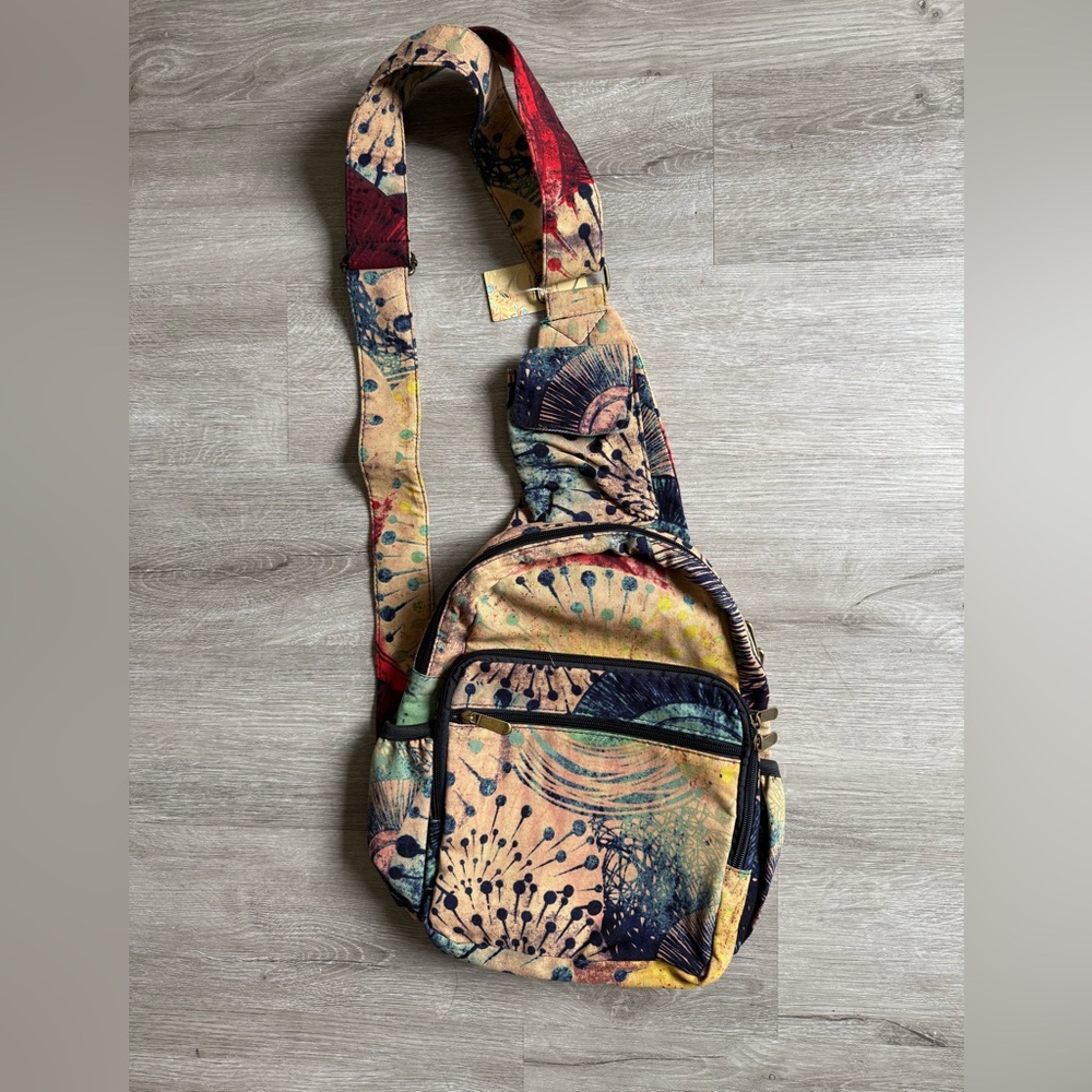 Colton Pose handmade Colorful Patterned Sling Bag